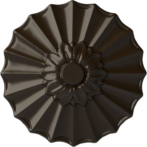 Ekena Millwork Shakuras Ceiling Medallion (Fits Canopies up to 1 3/8"), Hand-Painted Stone Hearth, 9"OD x 1 3/8"P CM09SHSHF - main